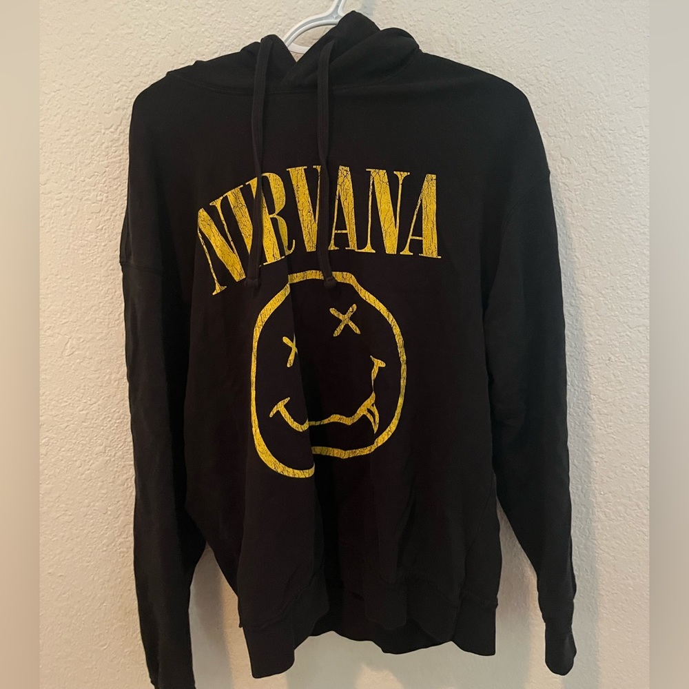 H&M Black Nirvana Hoodie Size M